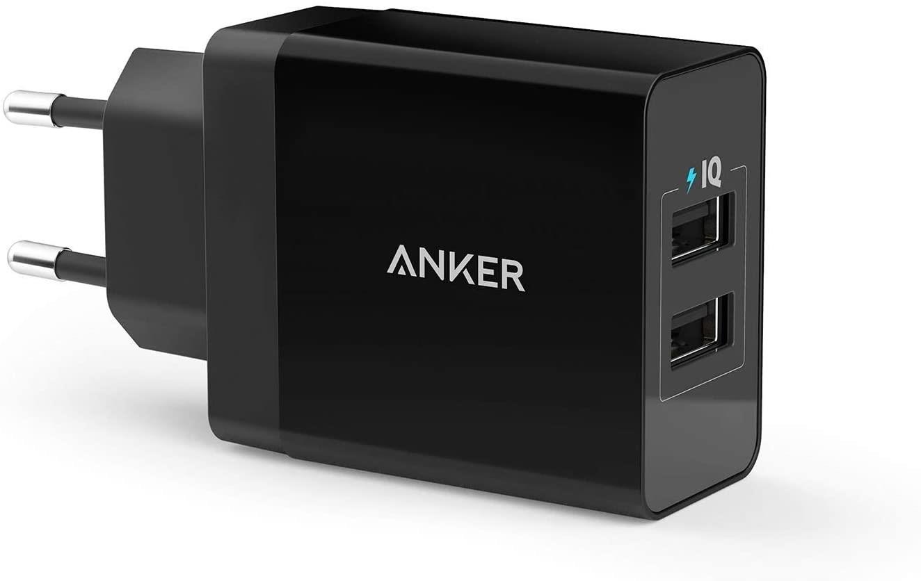 מטען קיר Anker PowerPort 24W USB 2