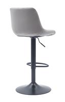 כסא בר מעוצב דגם רומאו בד צבע אפור