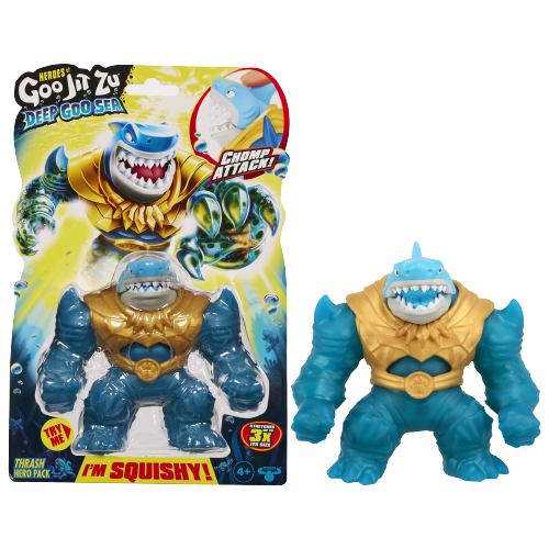 גו ג'יט זו - בובה נמתחת מפלצות ים - סטרץ' Deep Goo Sea טראש - Goo Jit Zu