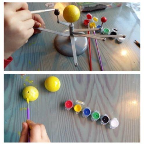 דגם מערכת השמש לבנייה וצביעה: מסע אסטרונומי מרתק אצלכם בחדר