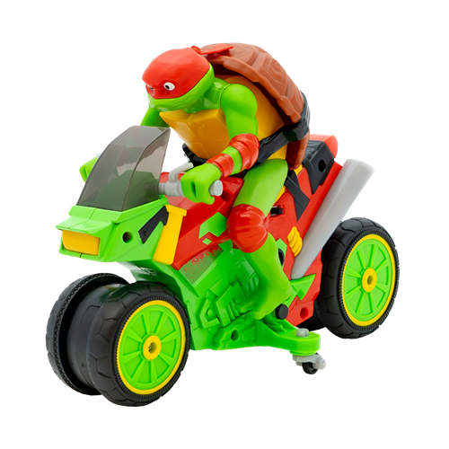 צבי הנינג'ה על גלגלים - אופנוע המירוץ של רפאל על שלט