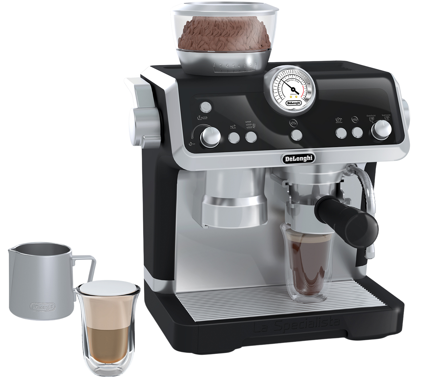 מכונת קפה DeLounghi Barista | ערכת משחק קפה עם אביזרים לבריסטה צעירים גילאי 3+