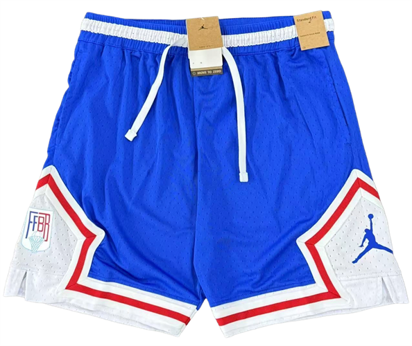 מכנסי אייר ג'ורדן Air Jordan Federation Francaise כחול לבן