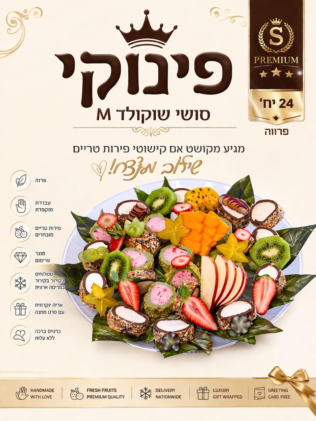 פינוקי סושי שוקולד M