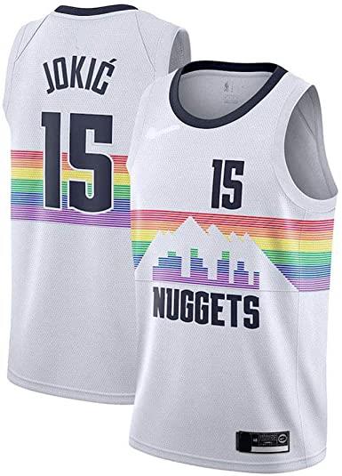 גופיית ניקולה יוקיץ' נאגסט לבנה NBA