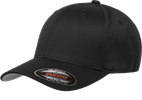 כובע איכותי במיוחד דגם FLEXFIT + רקמה אישית | צבע שחור