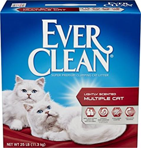 אוורקלין/EverClean אדום - חול לארגז עם מספר חתולים 10L