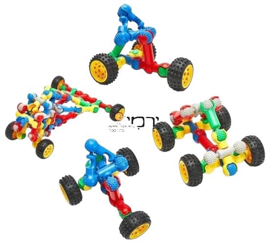 הרכבת תופסנים + גלגלים במיכל