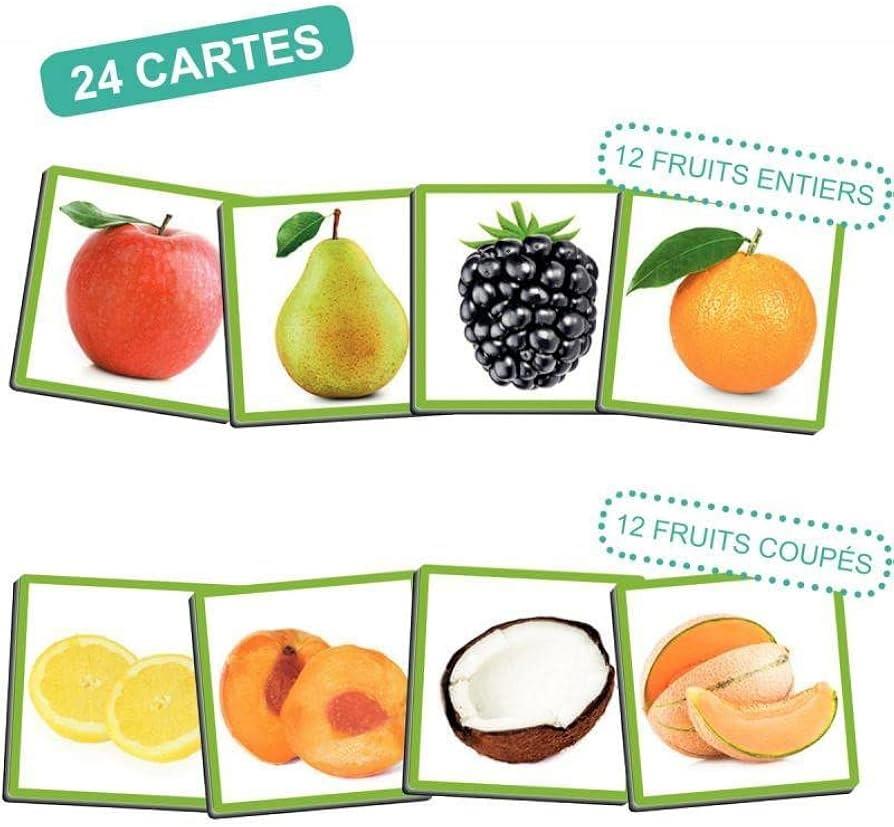 משחק זיכרון פירות זיהוי לפי ריח