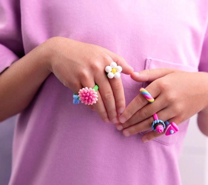 היי קליי - Hey Clay - ערכת יצירה של טבעות מתוקות ופרחוניות מחימר צבעוני