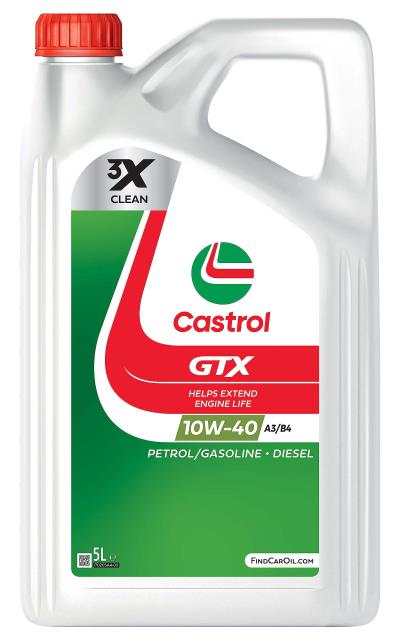 שמן מנוע 5 ליטר CASTROL GTX 10W40