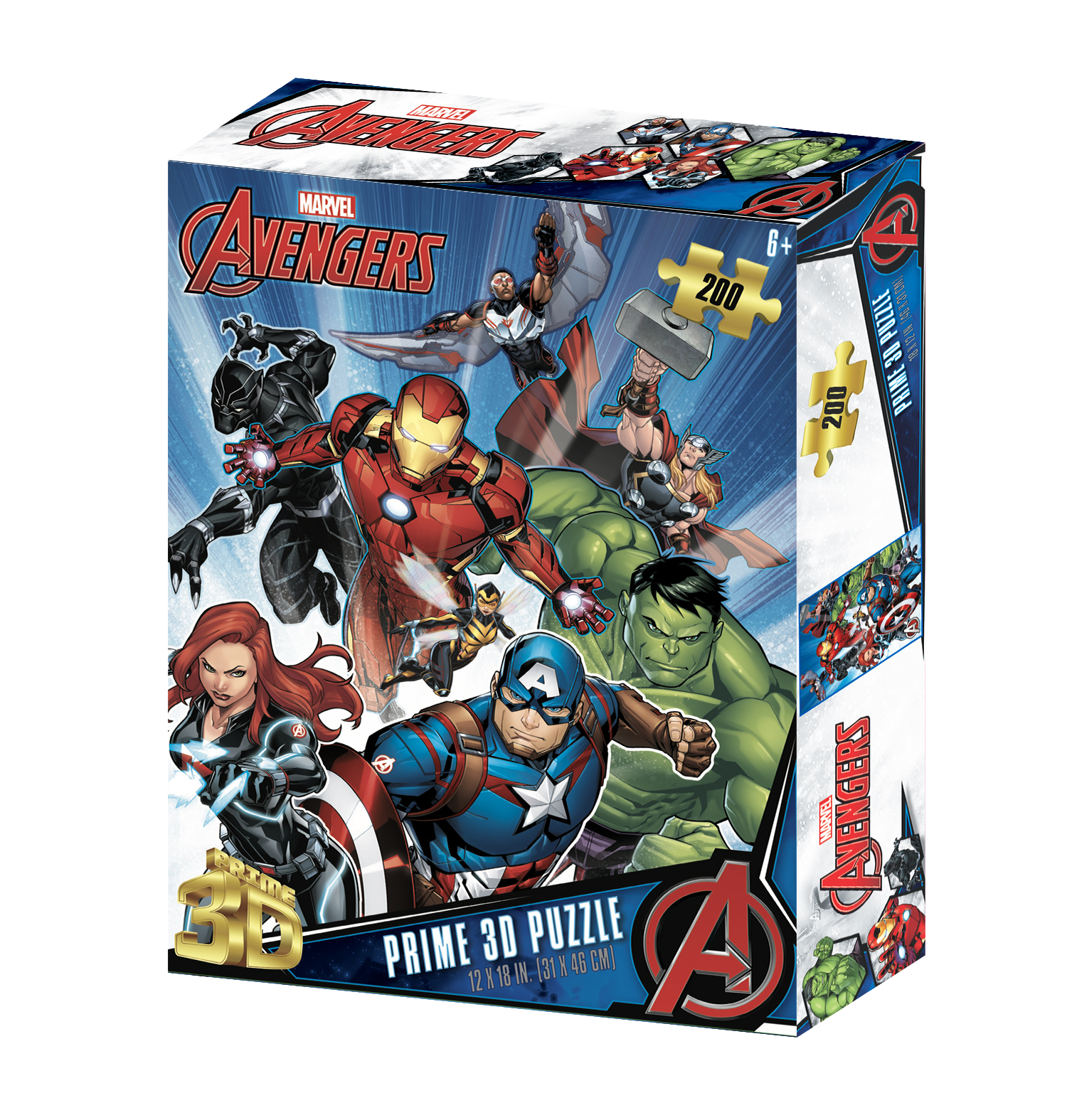 פאזל תלת מימד הנוקמים צוות 200 חלקים מבית Prime 3D