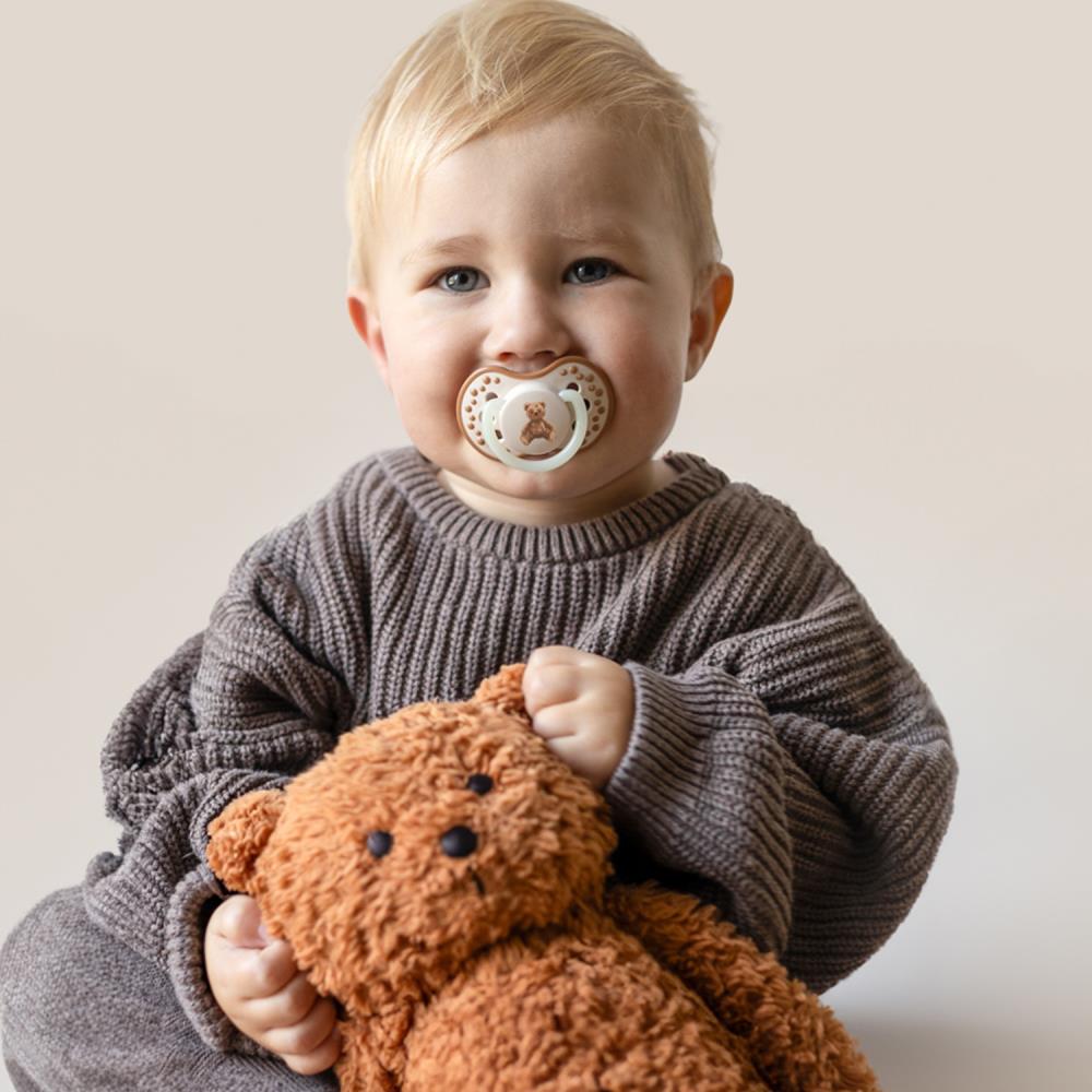 סט מוצצי לאבי מהדורת דובי לאב 6-18 זוהר בחושך