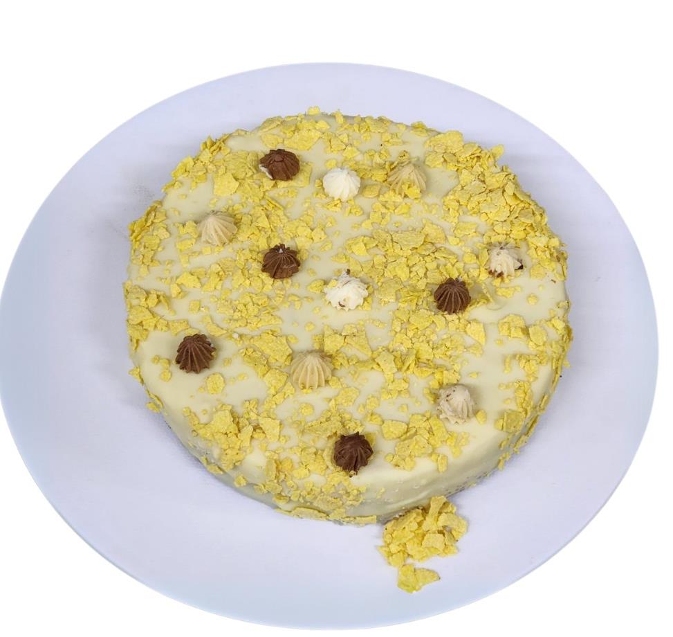 עוגת שוקולד לבן קורנפלקס- חלבי עוגת שוקולד לבן קורנפלקס- חלבי