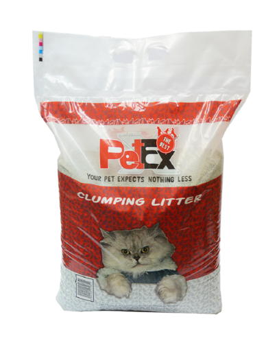 פטקס חול מתגבש לחתול בניחוח של טלק תינוקות,זמין במשקל של 16 ק"ג