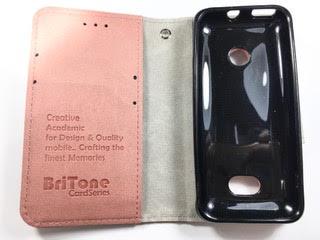 מגן ספר ברייטון BriTone לנוקיה 208 NOKIA בצבע ורוד