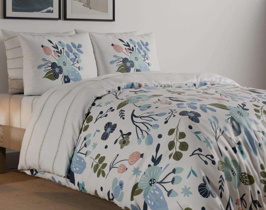 סט מצעים דו צדדי יחיד 100% כותנה דגם - אניס *2 סטים ב1*