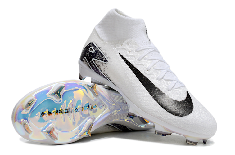 נעלי כדורגל Nike Air Zoom Mercurial Elite FG לבן שחור