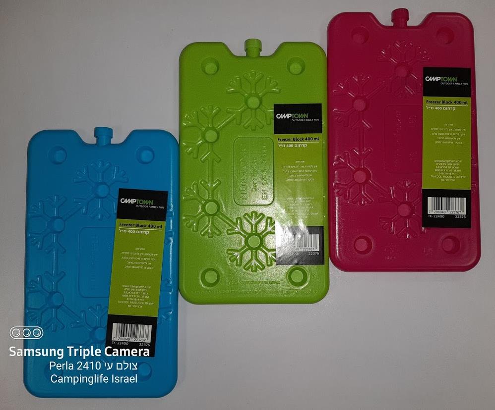 קרחום קרחון קרחונים להקפאה 400 מ''ל צר צבעוני 22376 דק במיוחד קמפינג לייף