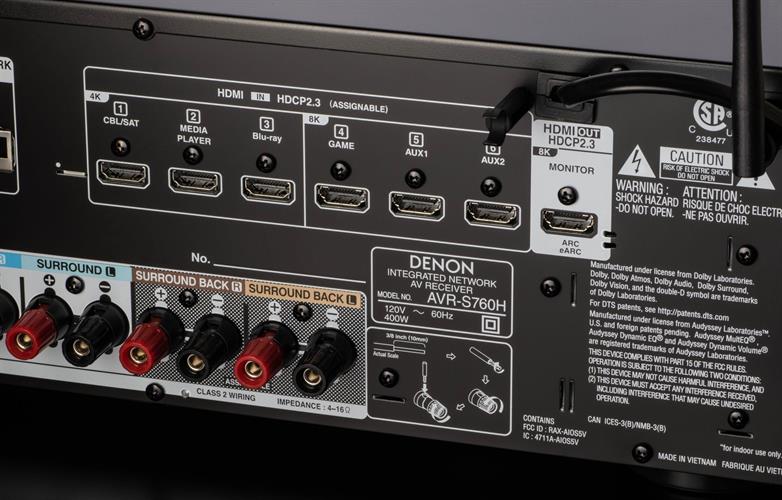 Denon – AVR-S760H | רסיבר לקולנוע ביתי