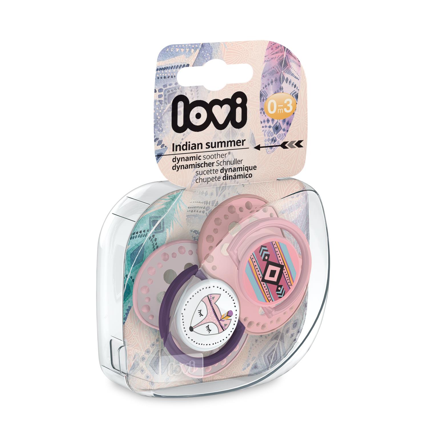 זוג מוצצי לאבי מהדורת קיץ אינדיאני 0-3 ורוד זוג מוצצי לאבי מהדורת קיץ אינדיאני 0-3 ורוד