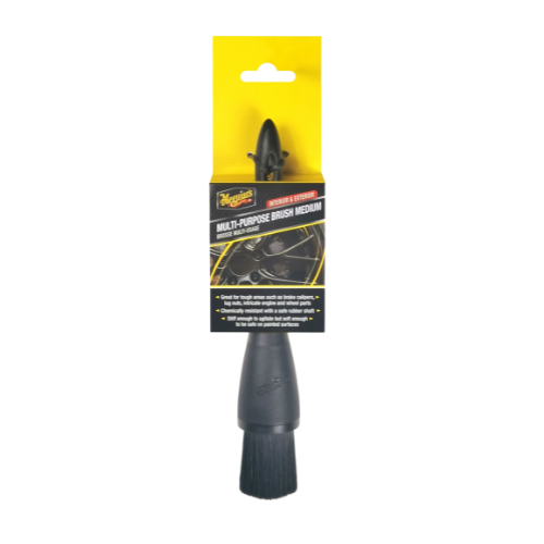 מברשת ניקוי עגולה לניקוי כללי (גודל M) - MULTI-PURPOSE BRUSH MEDIUM מבית MEGUIAR'S | קוטר 35 מ''מ