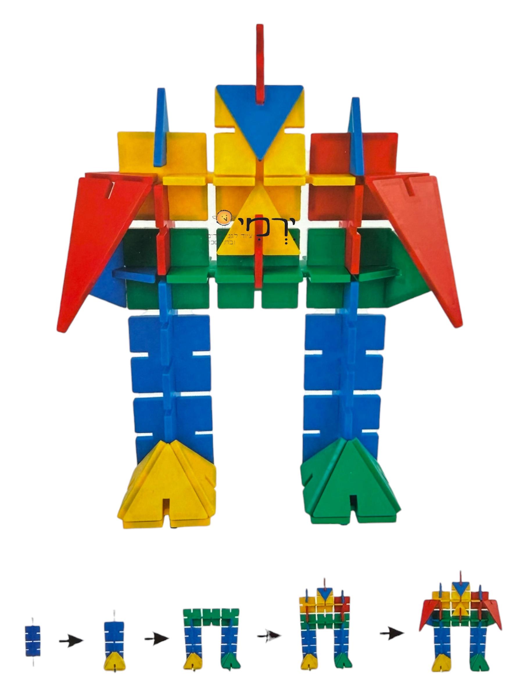 משחק מגנטים צורות תלת מימד 102 חלקים + דגמים