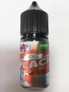 נוזל מילוי לסיגריה אלקטרונית Tasty Juice בקבוק 30 מ"ל בטעם אפרסק אייס PEACH ICE