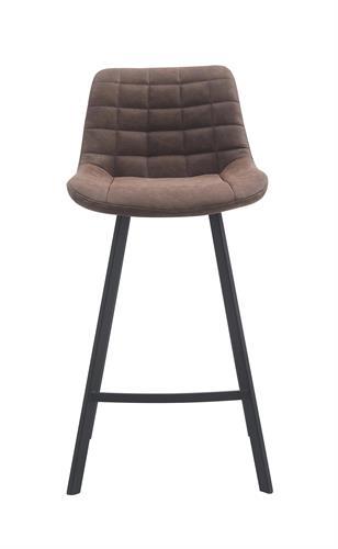 כסא בר מעוצב דגם ניס דמוי עור חום כסא בר מעוצב דגם ניס דמוי עור חום