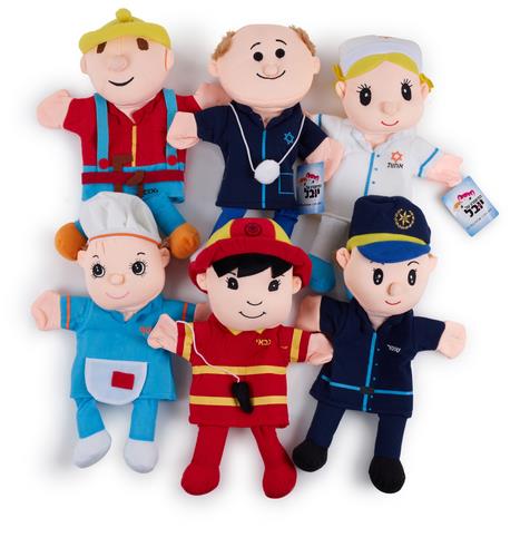 בובות תיאטרון בעלי מקצוע 6 יחידות