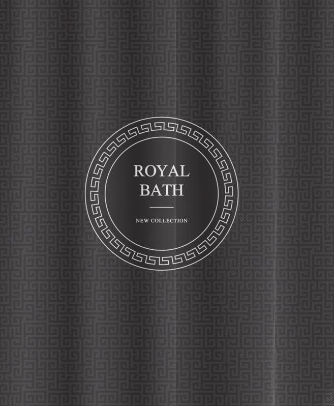 וילון אמבטיה מודפס דגם Royal