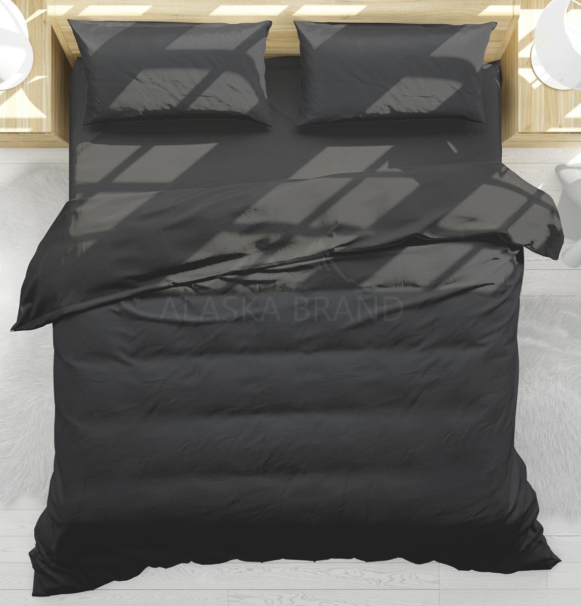 מצעים בתפזורת להרכבה 100% כותנה - אפור פחם